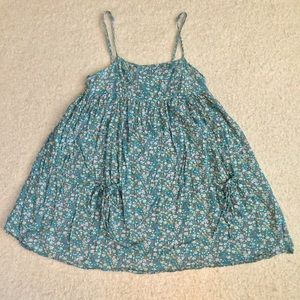 🦋 Topshop Blue Floral Babydoll Dress